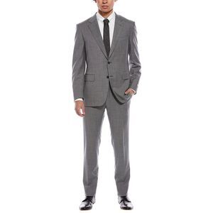 Canali Mens  2Pc Wool Suit, Gray
